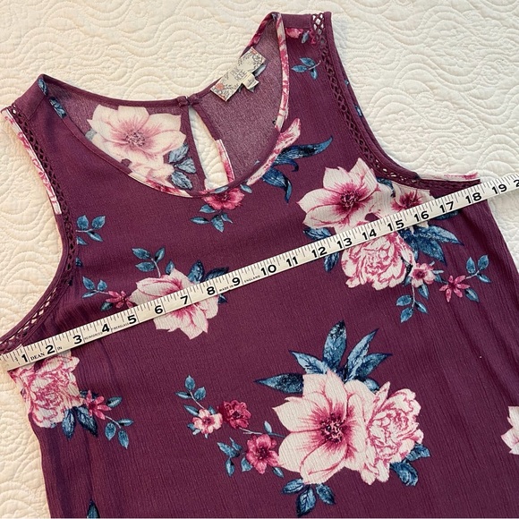 Pink Rose Tank Top Size Large - Picture 7 of 10